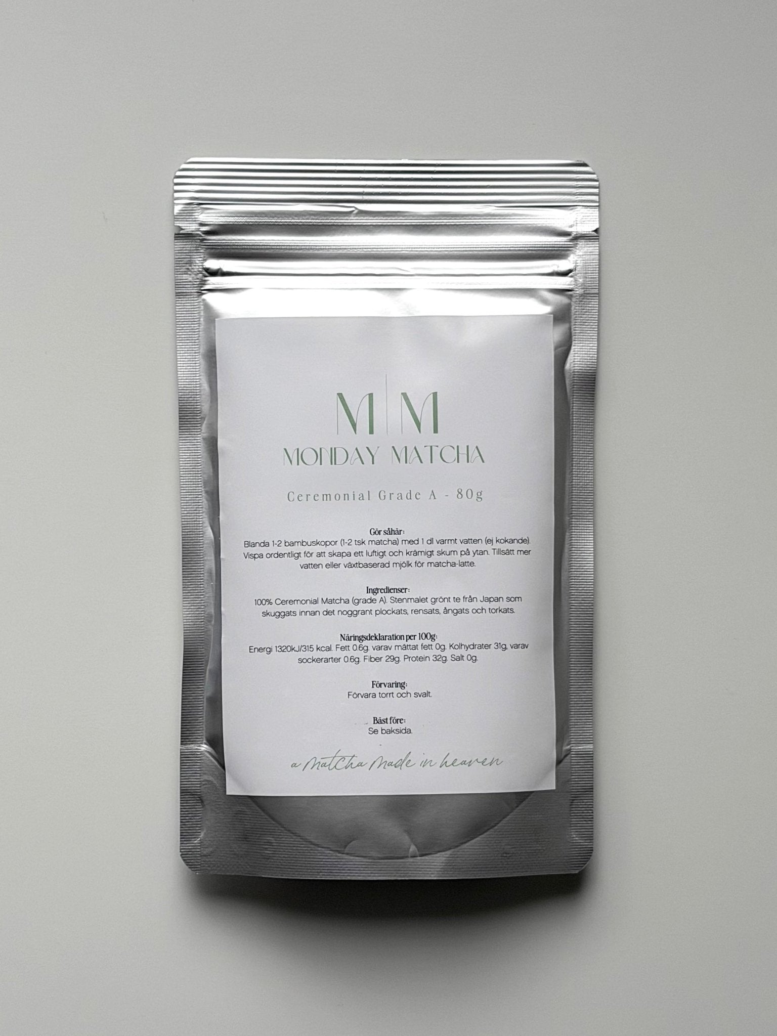 Ceremonial Matcha 80g | Ceremonial Grade A Matcha från Japan – Monday Matcha