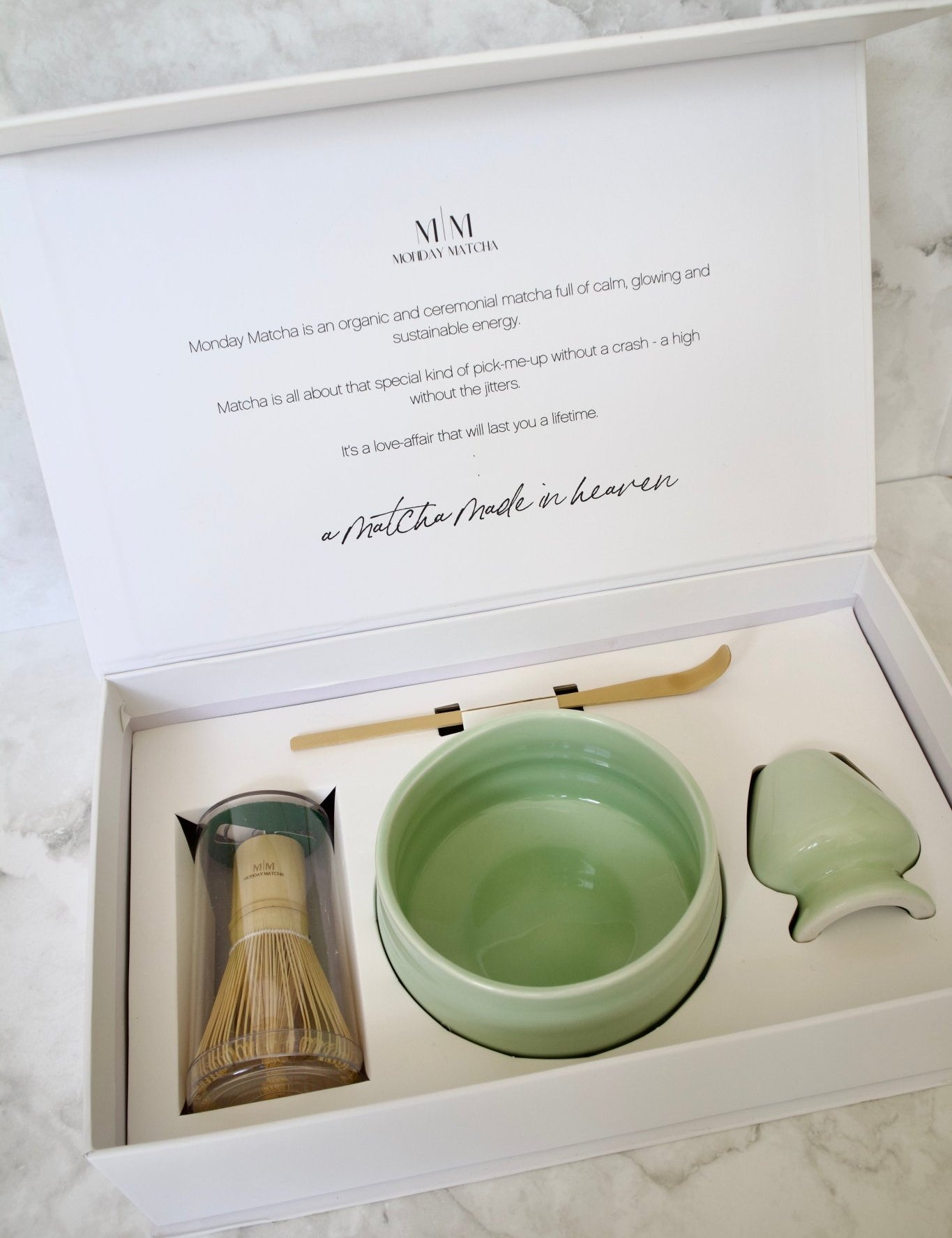 The Ritual Set (Mint Green) | Ceremonial Grade A Matcha från Japan – Monday Matcha