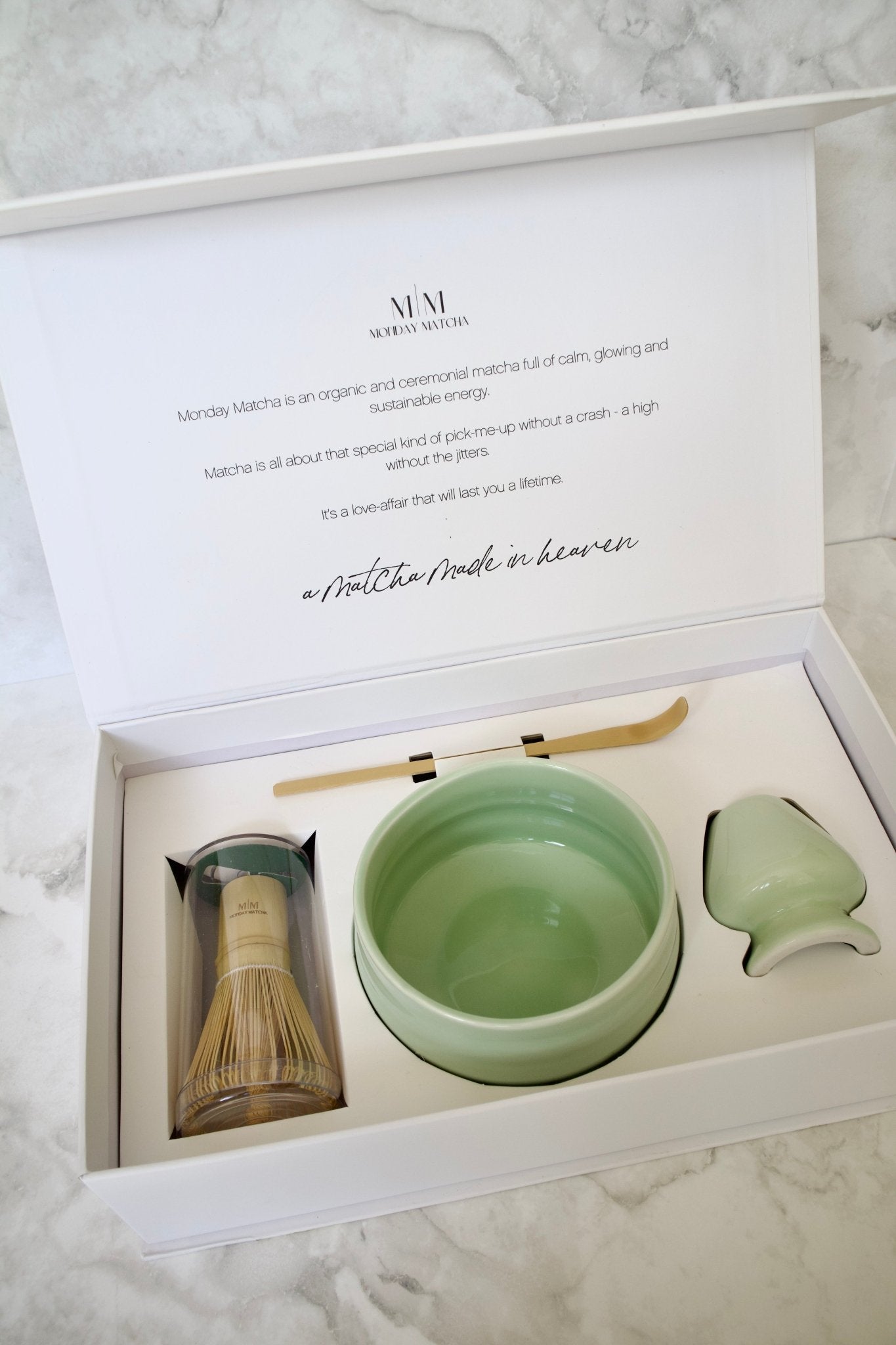 The Ritual Set (Mint Green) | Ceremonial Grade A Matcha från Japan – Monday Matcha