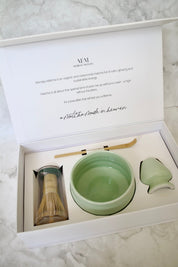 The Ritual Set (Mint Green) | Ceremonial Grade A Matcha från Japan – Monday Matcha