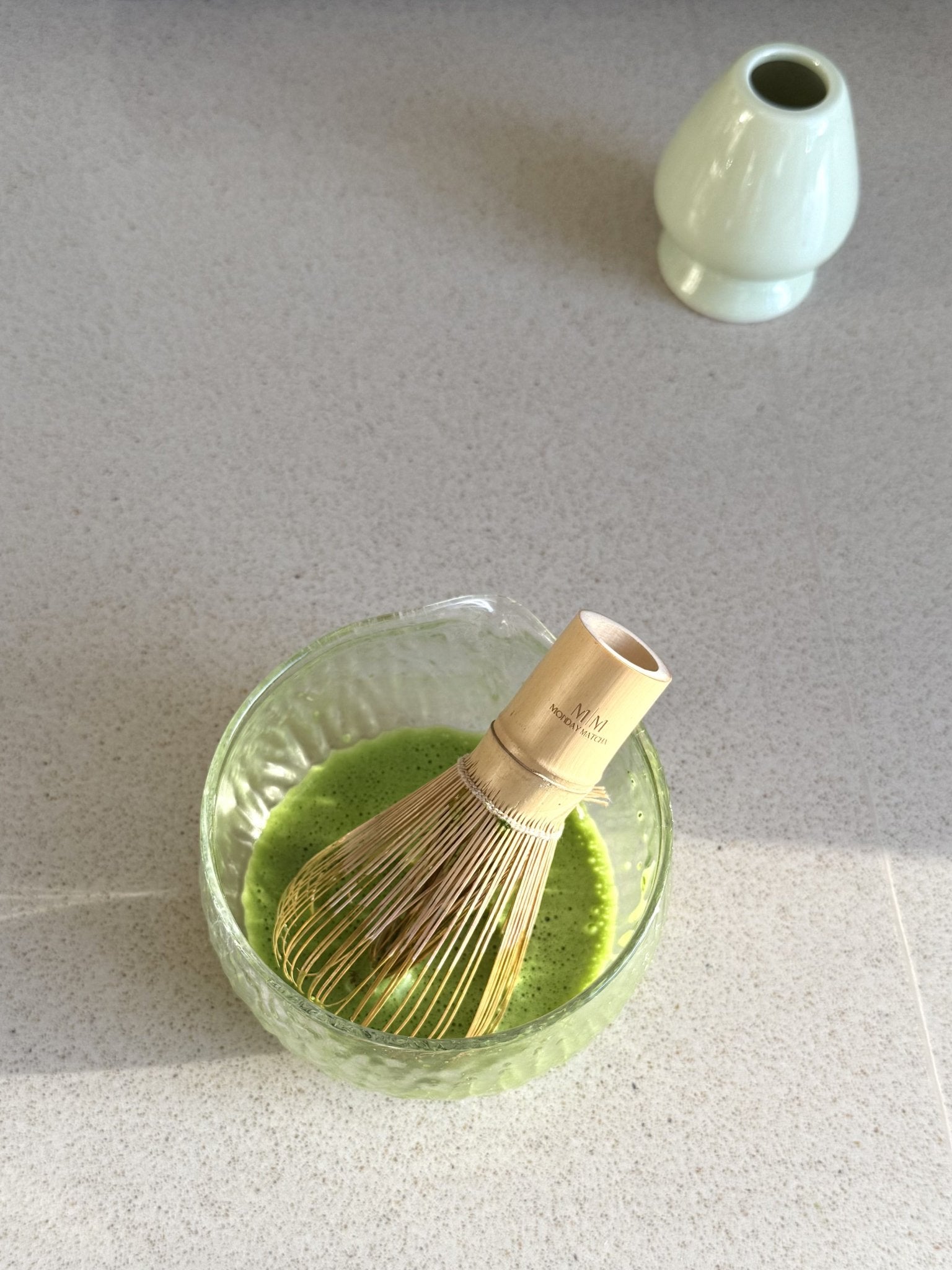 30g Ceremonial Matcha + Bambuvisp + Gratis Bambuskopa + Gratis Frakt | Ceremonial Grade A Matcha från Japan – Monday Matcha