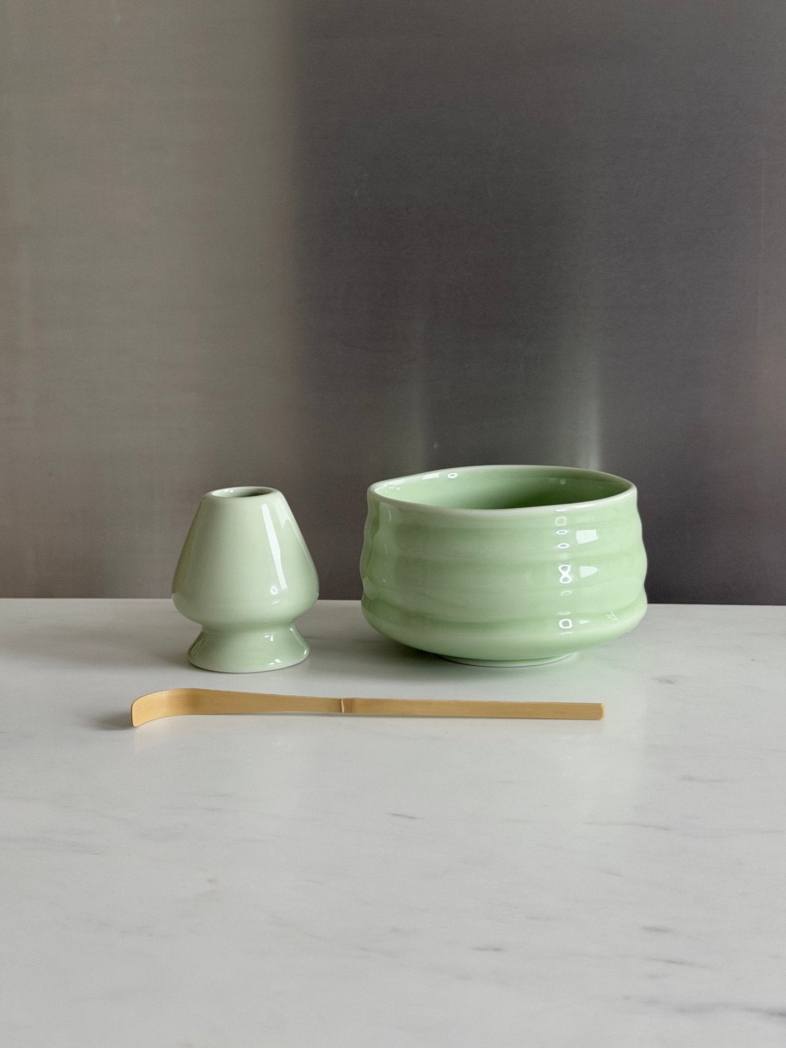 The Ritual Set (Mint Green) | Ceremonial Grade A Matcha från Japan – Monday Matcha